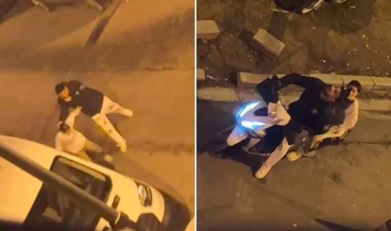 Beyoğlu’nda kız arkadaşı olduğu tahmin edilen kadını sokak ortasında dövdü – Son Dakika Türkiye Haberleri