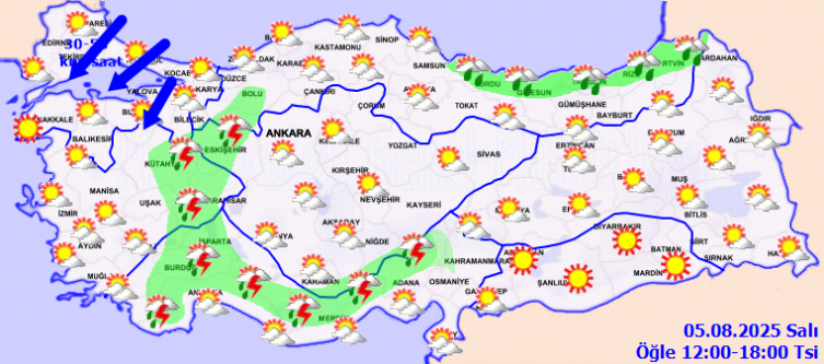 Meteorolojiden "yağmur" İyi haber: İşte serinletilmesi gereken iller ...